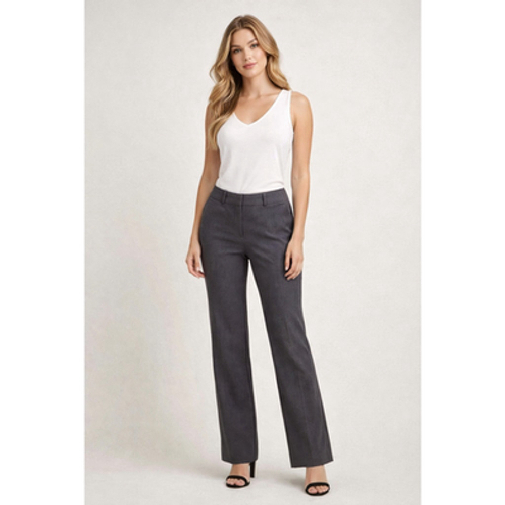 Alfani Gray Dress Pants Slacks Bootcut Wide Leg 16